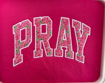 Beten Sie Blumen Hoodie, religiöser Hoodie, christlicher Hoodie, Gnade Hoodie, Jesus-Liebhaber, Advent am siebenten Tag