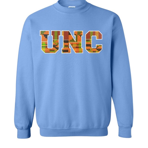 UNC Kente sweatshirts