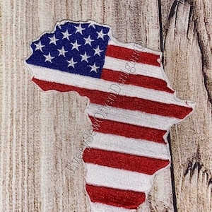 African America Iron On Patch