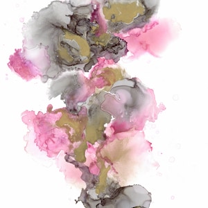 UNFOLDING LIGHT Abstract Alcohol Ink Art Print, Alcohol Ink Art, Abstract Art