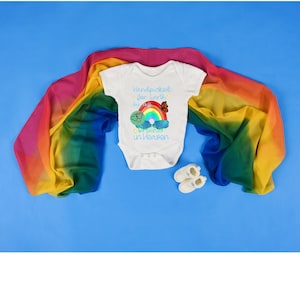 Scelto a mano per la terra da mio fratello in cielo, bambino arcobaleno, aborto spontaneo, Ricordo, nascita PNG / JPEG, disegni sbiancati, Sublimazione