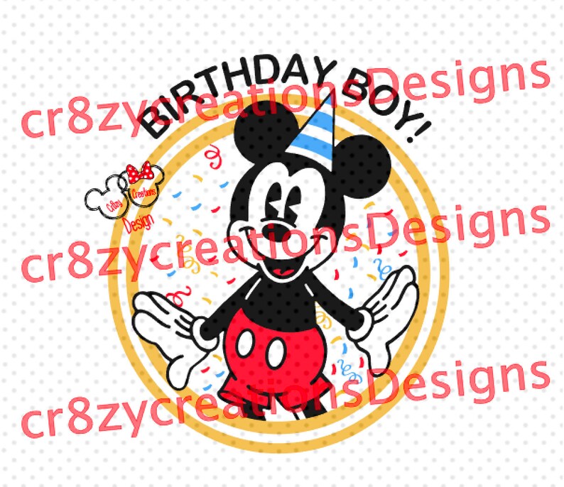 Mickey Mouse Birthday Boy Svg Mickey Mouse Svg Studio3 | Etsy