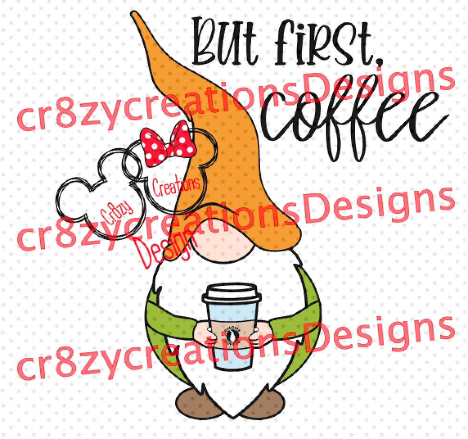 Download But first coffee Gnome svg Studio3 JPEGPNG | Etsy