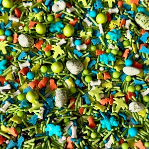 Dino World - Dinosaur - Dinosaur Sprinkles Sprinkle - Cake Sprinkles - Sprinkle Blend