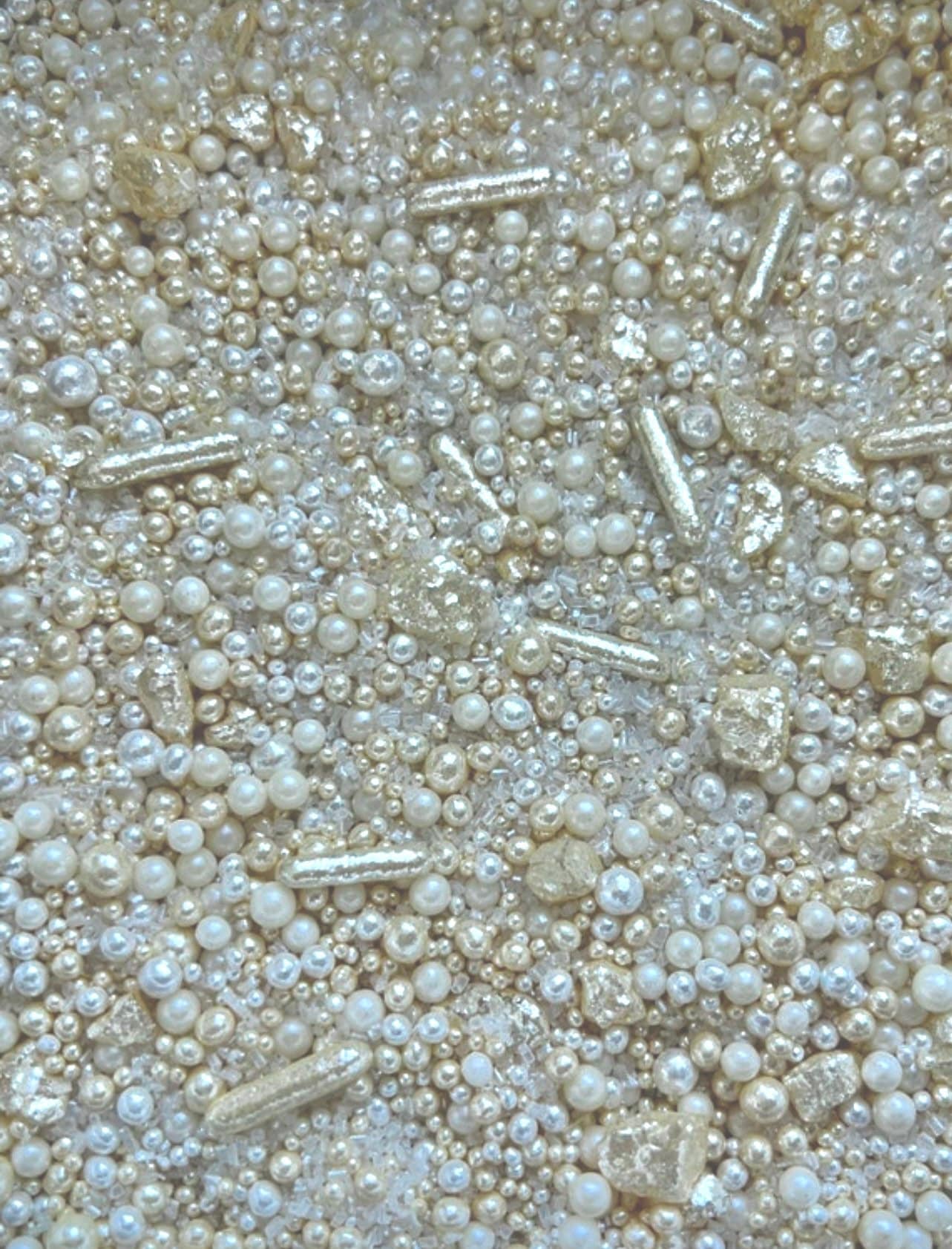 Ivory Sprinkle Blend: Luxury Wedding Cake Decoration - Etsy
