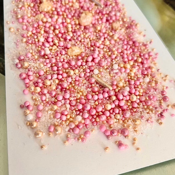 Pink Gold Sprinkles Etsy