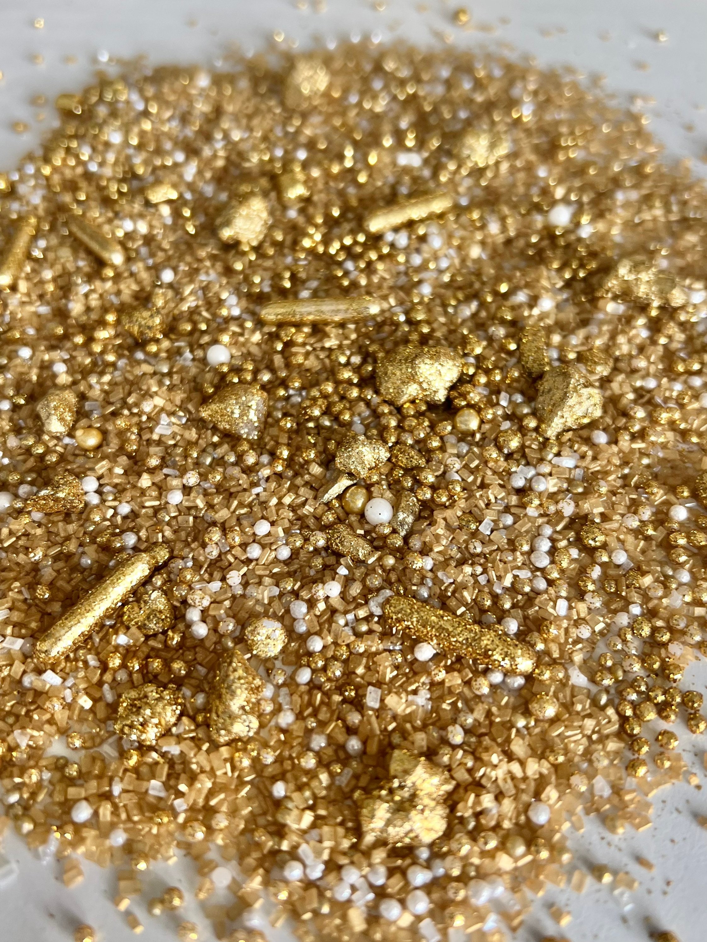 Golden - Sparkle Gold - Chunky Sugar - Sprinkles - Sprinkle Blend ...