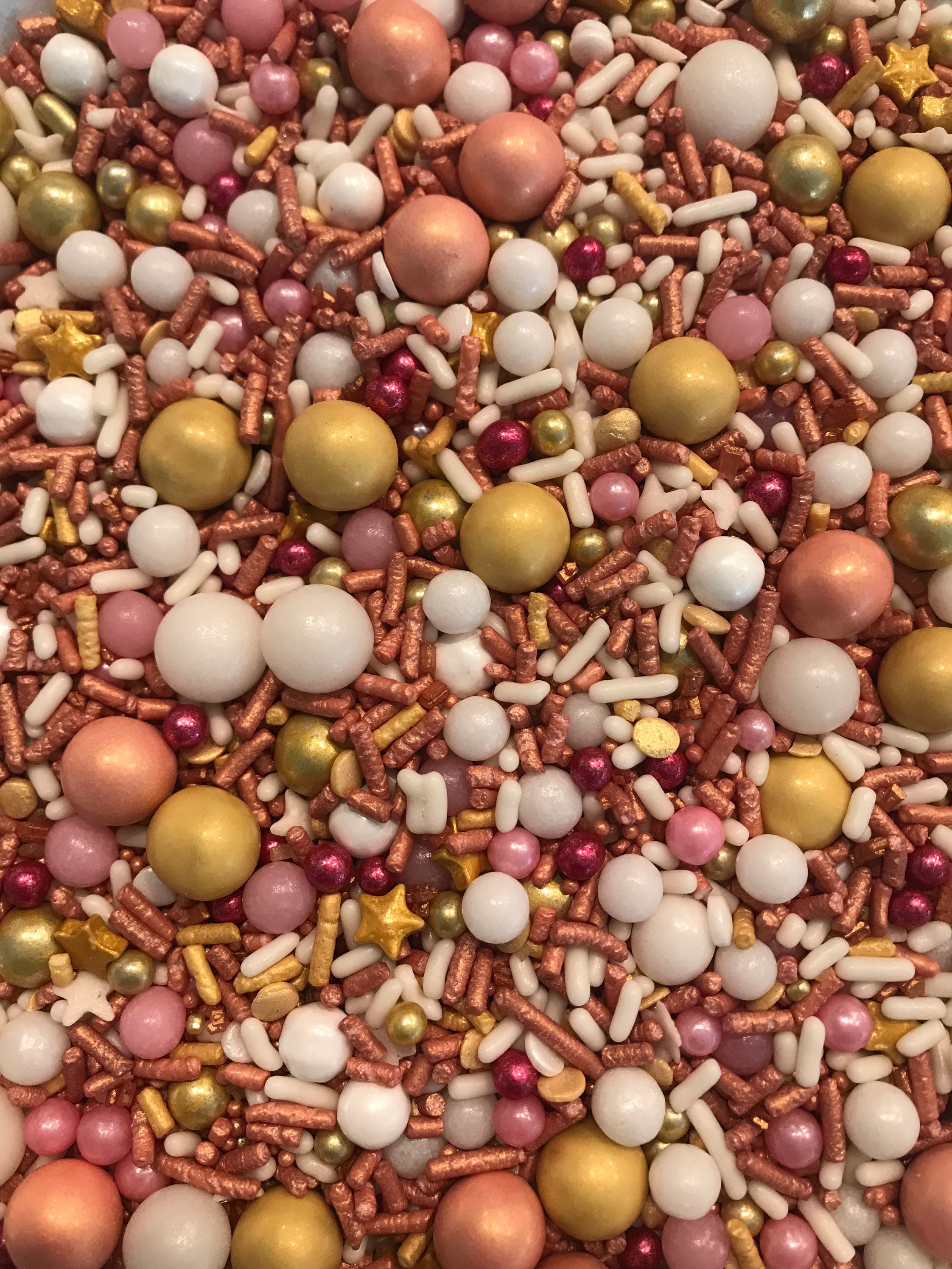 Sprinkle Rose Gold Sprinkle Cake Sprinkles Sprinkles Etsy