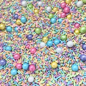 Pastel Sprinkles - Pastel Mix - Pastel - Pastel Sprinkle Mix - Chocolate Coated Cake Sprinkles - Sprinkle