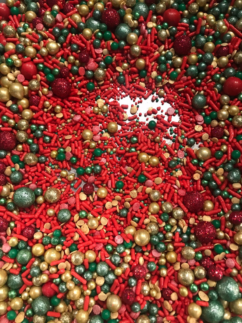 Christmas Sprinkles Sprinkles Glitter Sprinkles Edible Etsy