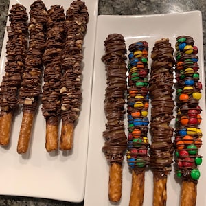 Bretzels gastronomiques - Reese&#39;s - Tortue aux noix de pécan - M&M - Snickers -