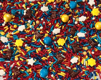Boy Story Sprinkles: Jimmies, Pearls, Boots, Clouds