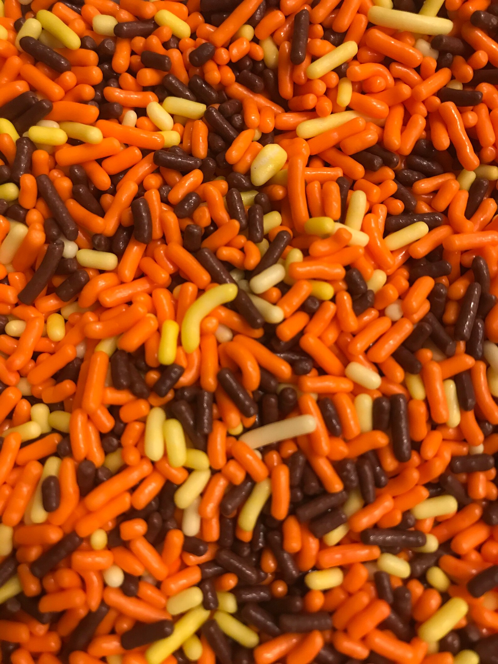 Sprinkle Mix Holiday Sprinkle Orange Sprinkles Brown Etsy