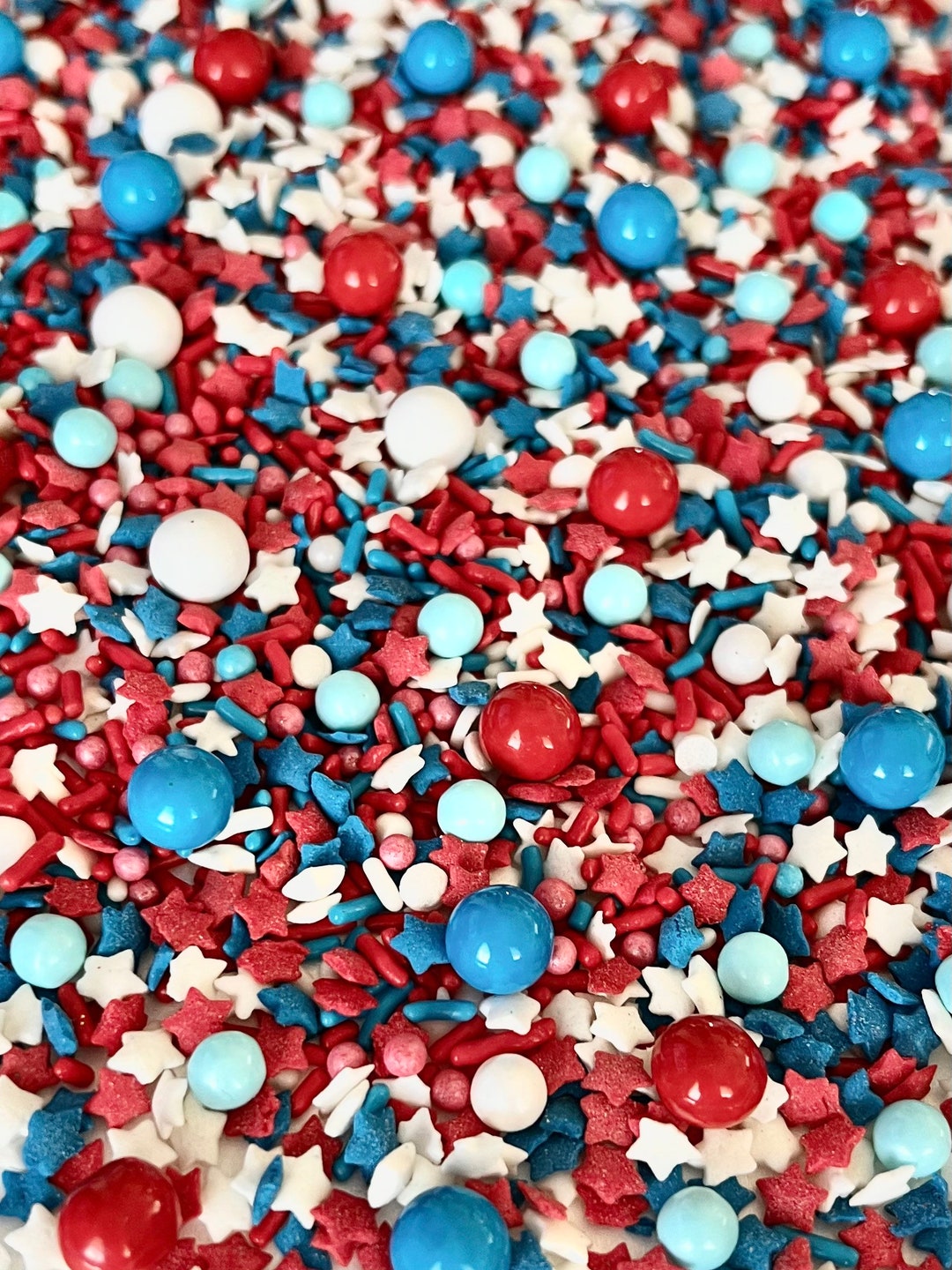 USA Sprinkles Red White Blue Sprinkles Sprinkle Mix Etsy