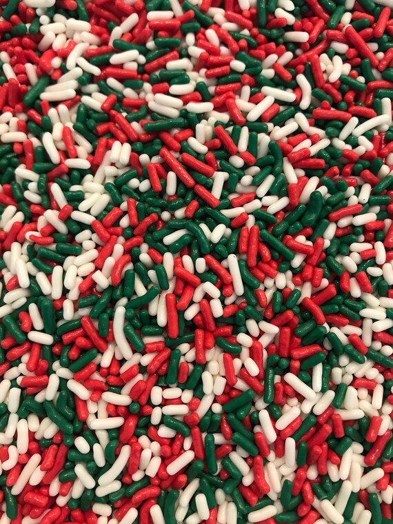 Green Snow Christmas Sprinkles Green Snow Christmas Sprinkles