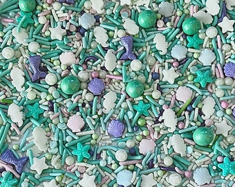 Mermaid Sea - Mermaid - Sprinkle - Sprinkles - Under The Sea Sprinkle Blend  - Cake Sprinkles