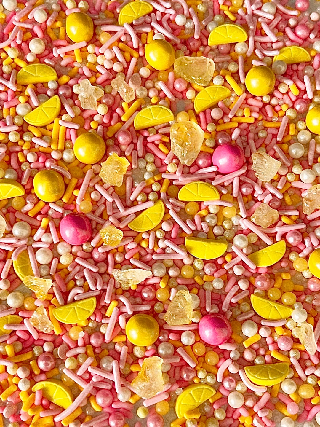 Pink Lemonade Pink and Yellow Sprinkles Sprinkle Blend Sprinkle Mix