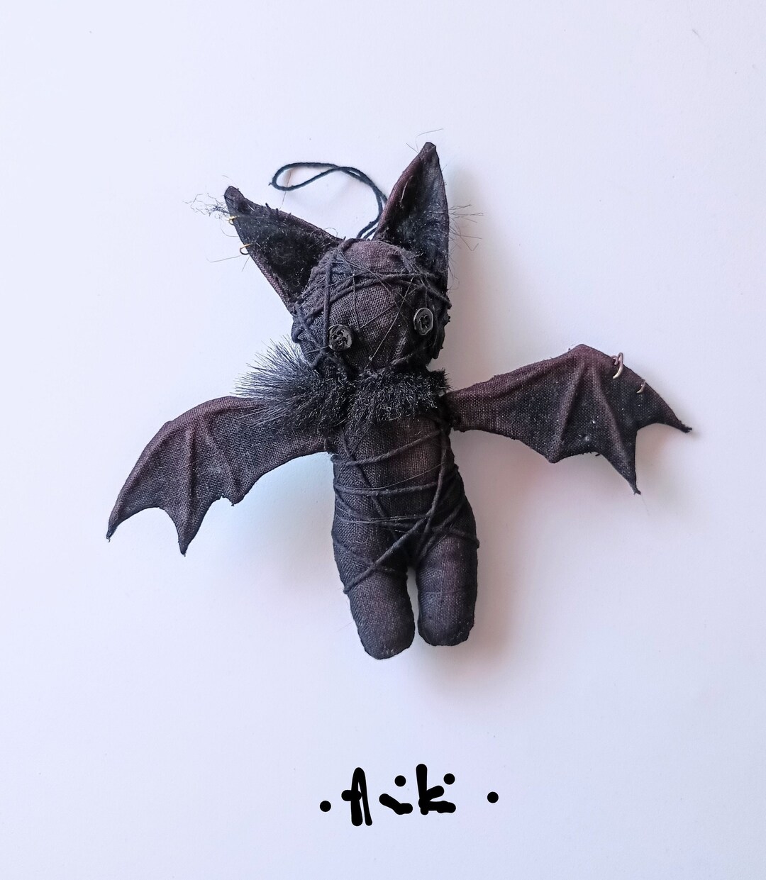 Bat, Black Bat, Bat Art Doll, Black Art Doll, Little Bat, Decorative ...