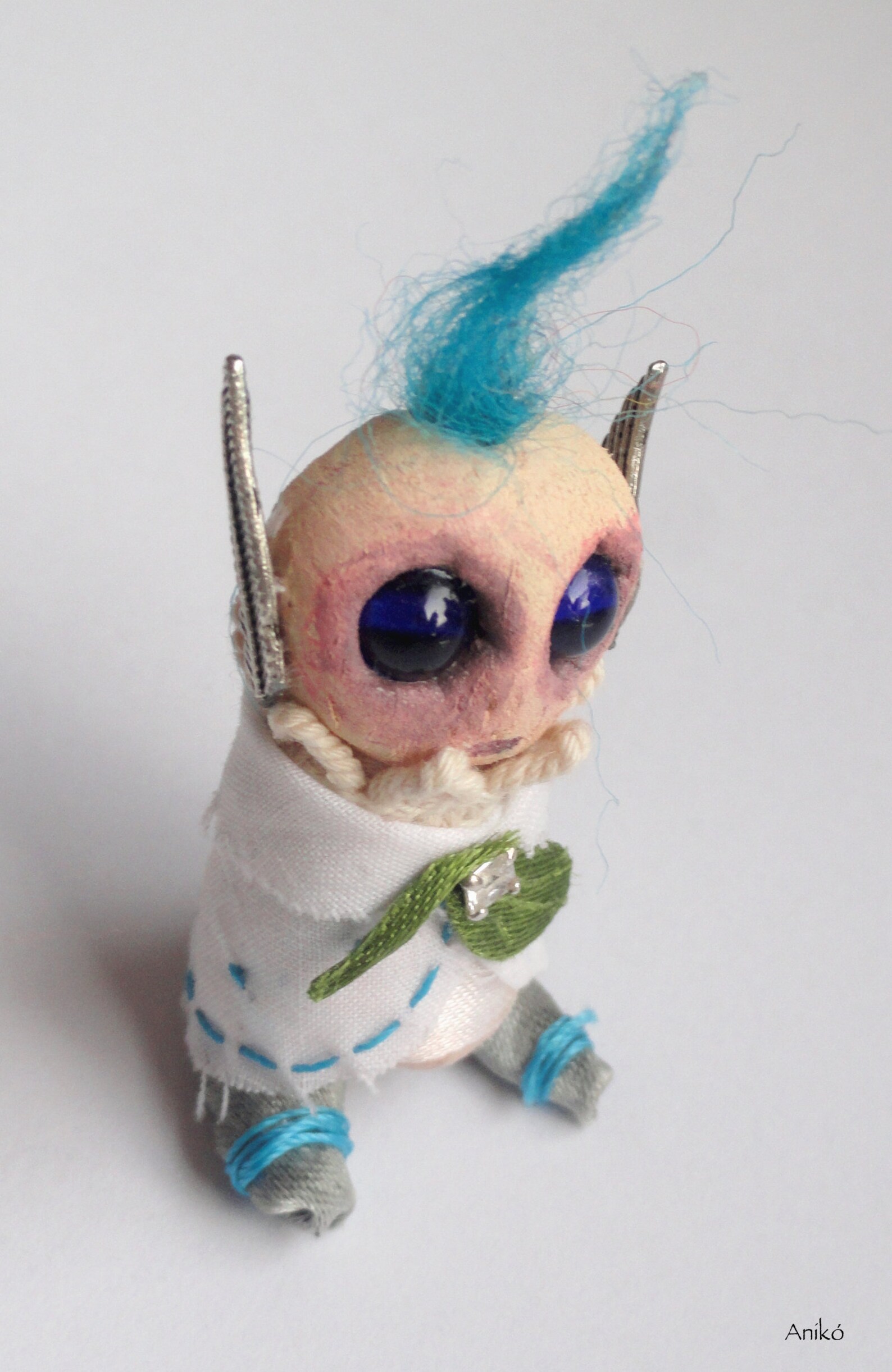 Teeny Tiny Elf, Art Doll, Sad Elf, Artistic Doll, Tiny Elf, Miniature