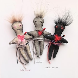 Voodoo dolls set, Voodoo dolls, Keeper Voodoo set, Positive Voodoo, Vodun, artistic voodoo doll, magic dolls, art doll, voodoo, Voodoo Puppe