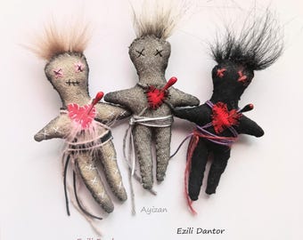 Voodoo-Puppen, Voodoo-Hüter, Positiver Voodoo, Vodun, künstlerische Voodoo-Puppe, magische Puppen, Künstlerpuppe, Voodoo, Voodoo-Puppe