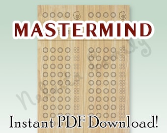 Instant Download Mastermind Board Game Printable PDF
