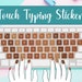 CHOCOLATE BROWN Touch Typing Stickers for Kids - Learn to Type With Fun ...