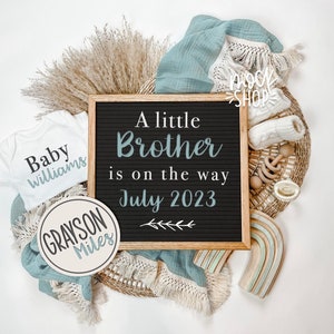 It&#39;s a Boy Digital Pregnancy Announcement: Little Brother Reveal (Digital File)