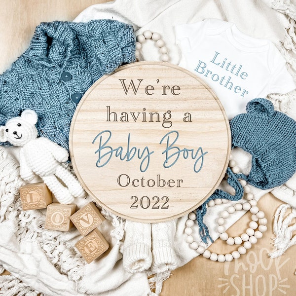 It's a Boy Digital Pregnancy Announcement /  Social Media / Digital  Pregnancy Announcement / Pregnancy Reveal /  Letter Board Baby /