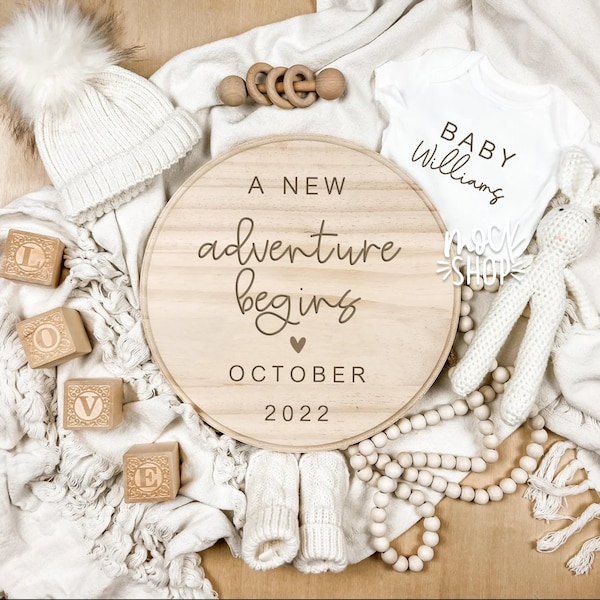 Digital Pregnancy Announcement /  Social Media / Gender Neutral / Digital  Pregnancy Announcement / Pregnancy Reveal /  Letter Board Baby /