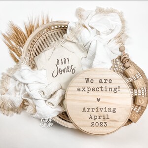 Gender Neutral Pregnancy Announcement: Letter Board, Social Media (Digital File)