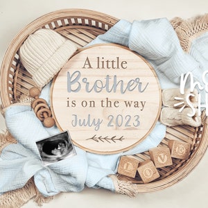 It's a Boy Digital Pregnancy Announcement / Little Brother Digital  Pregnancy Announcement / Pregnancy / Gender reveal / Baby name reveal