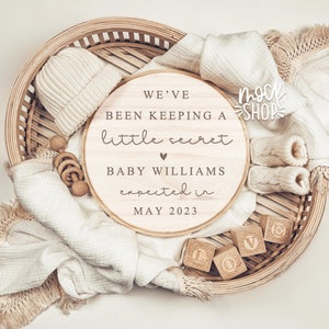 Customizable Digital Pregnancy Announcement /   We've been keeping a little secret Digital  Pregnancy Announcement / Pregnancy