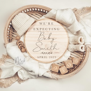 Digital Pregnancy Announcement / Social Media / Gender Neutral / Digital Pregnancy Announcement / Pregnancy Reveal image 1