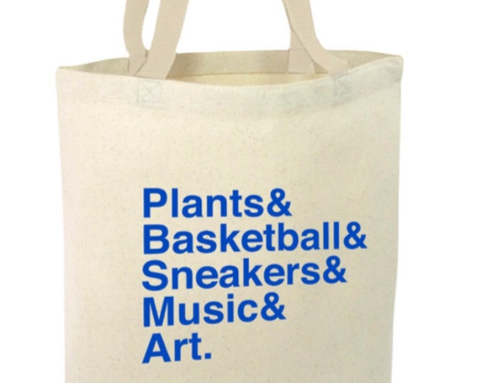 Essential Elements Tote - Blue on Canvas