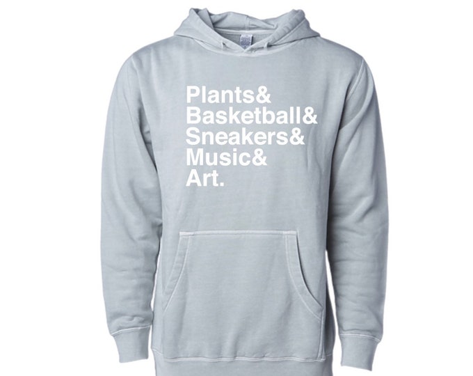 Pigment Dyed Sage Essentials Hoodie by Plantsketball