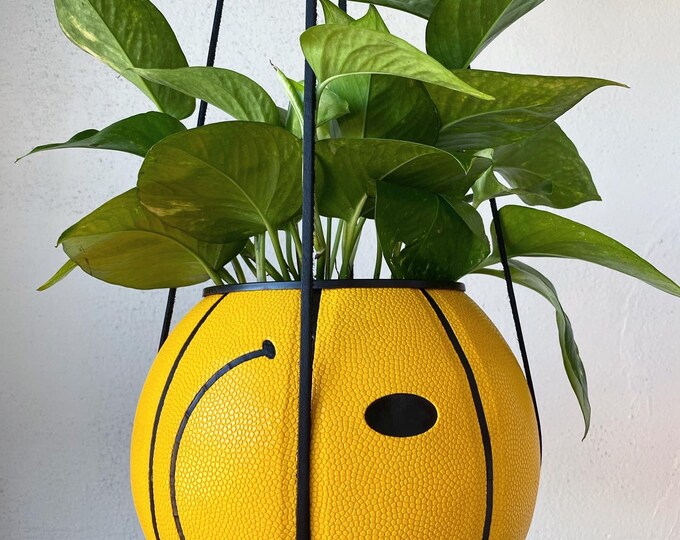 Hanging Basketball Planter Etsy