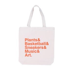 Essential Elements Tote - Orange on Canvas