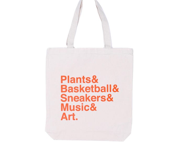 Essential Elements Tote - Orange on Canvas