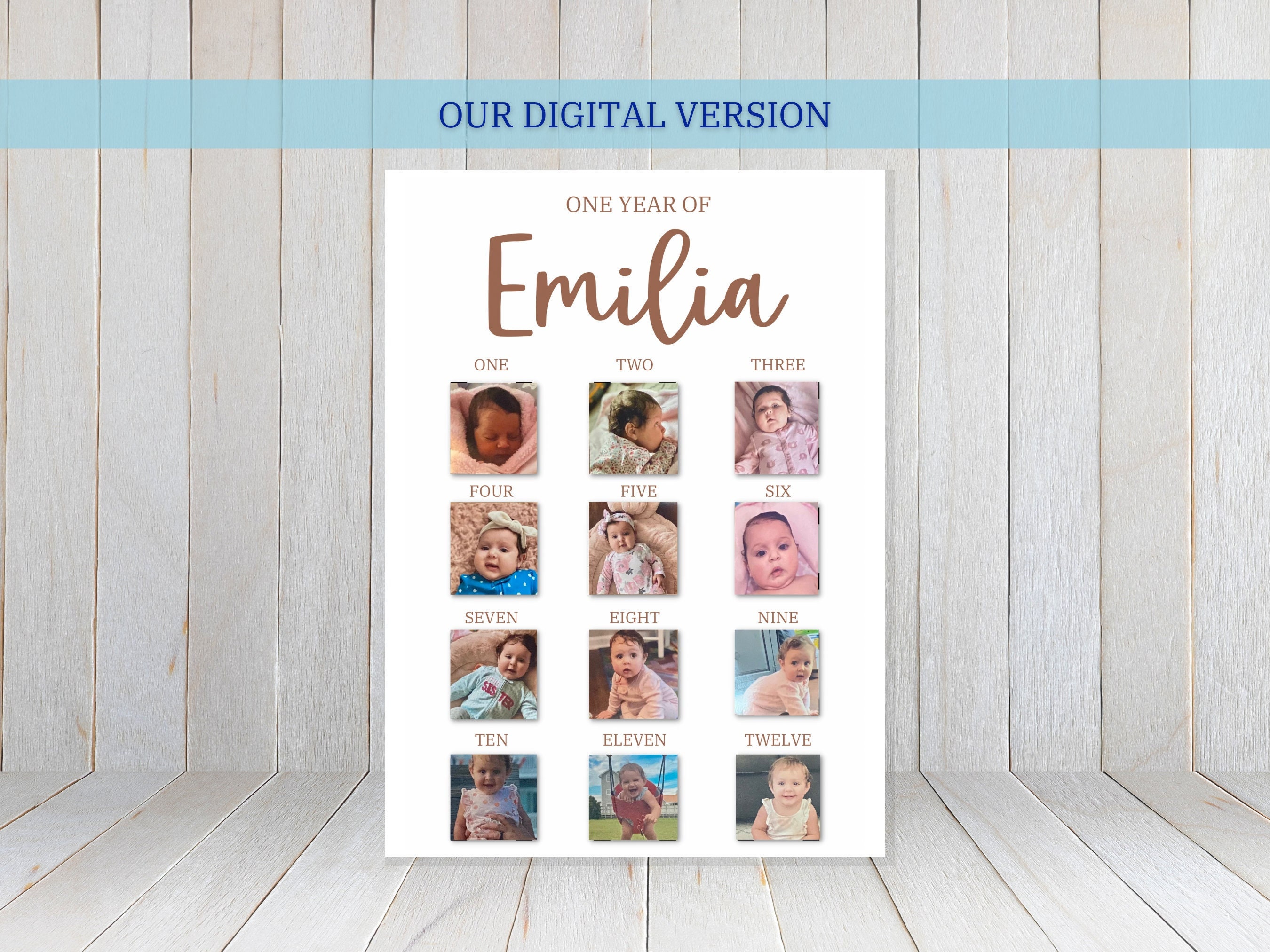 1st Birthday Poster, One Year of Baby, Milestone Board, First Birthday Milestone Poster, First Birthday, Baby Milestone