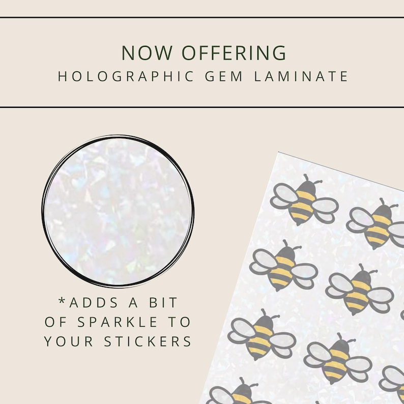 holographic gem laminate now offered