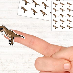 T-Rex Dinosaur Stickers: Handmade Laptop Stickers