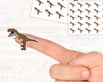 T-Rex Dinosaur Stickers: Handmade Laptop Stickers