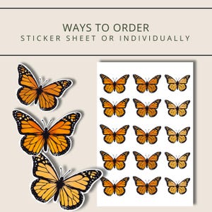4 ways to order the butterfly stickers