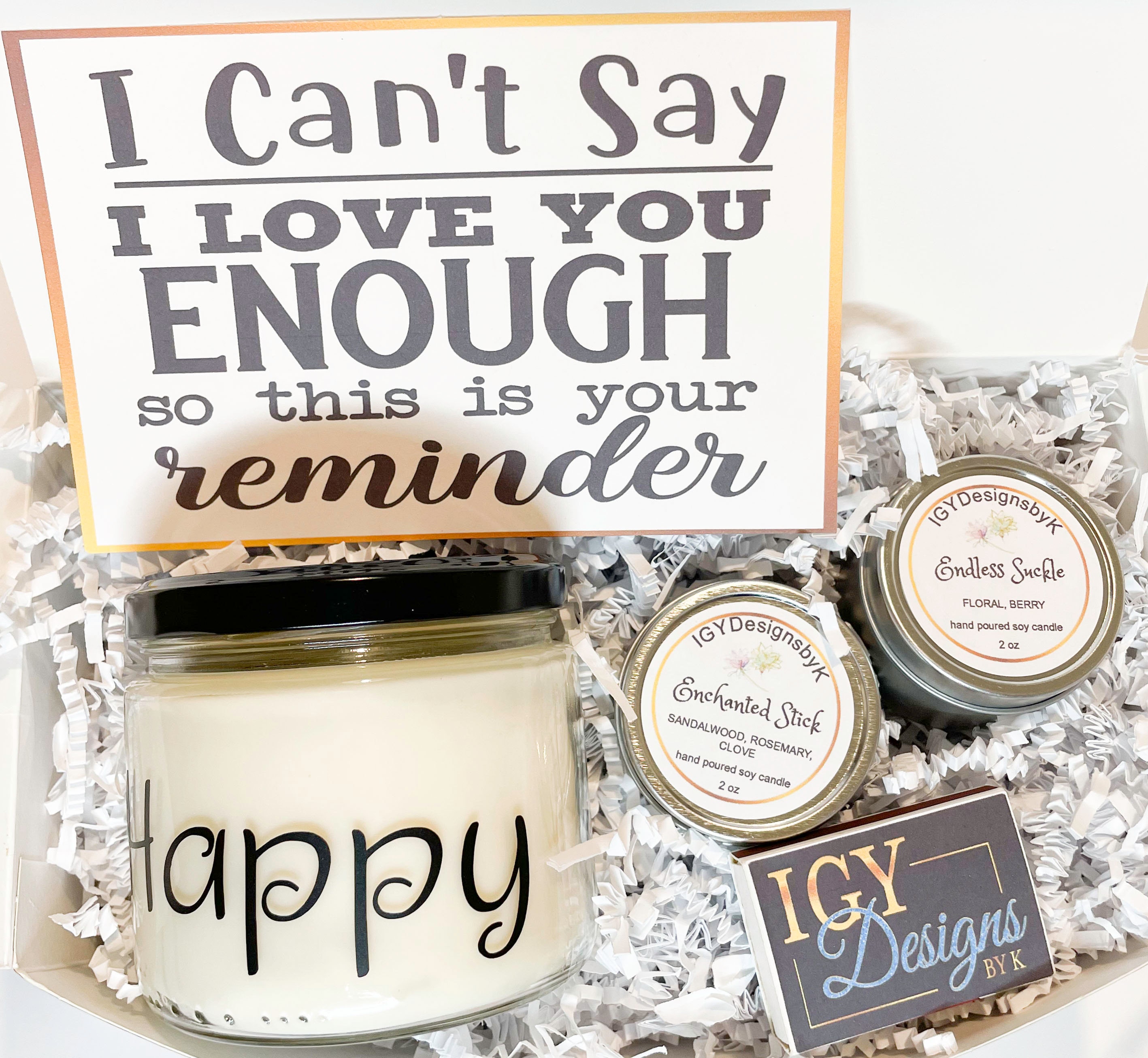 Candle Gift Set Soy Candle Gift Box Scented Soy Candle Etsy