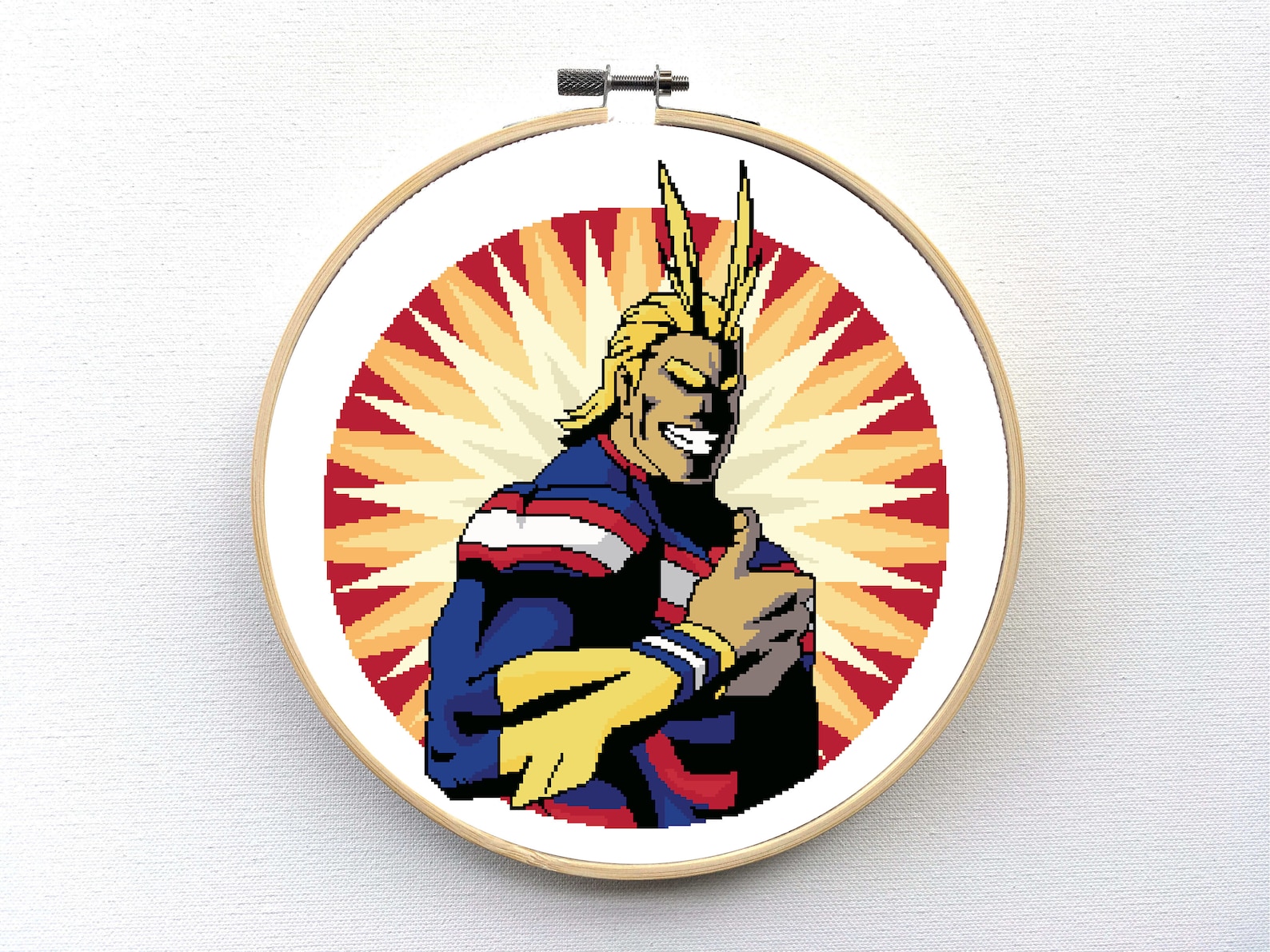 All Might Thumbs Up Cross Stitch Pattern LARGE Etsy