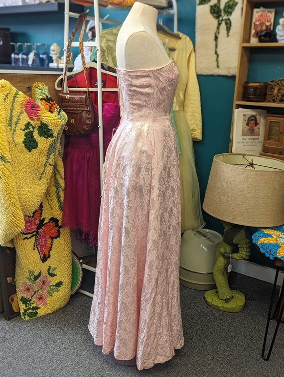 1960s Baby Pink Ball Gown | Barbie | Prom | Weddi… - image 3