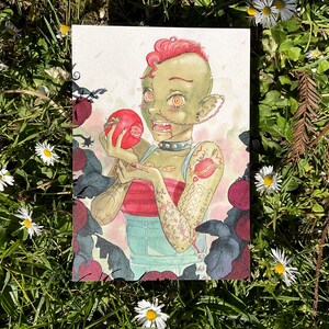 Carte / Print A5 - « L'Ogresse et les Tomates »