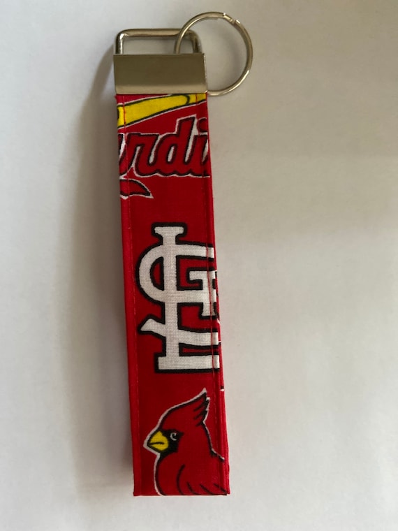 Janmariestore Red St Louis Cardinal Key Chain Wristlet