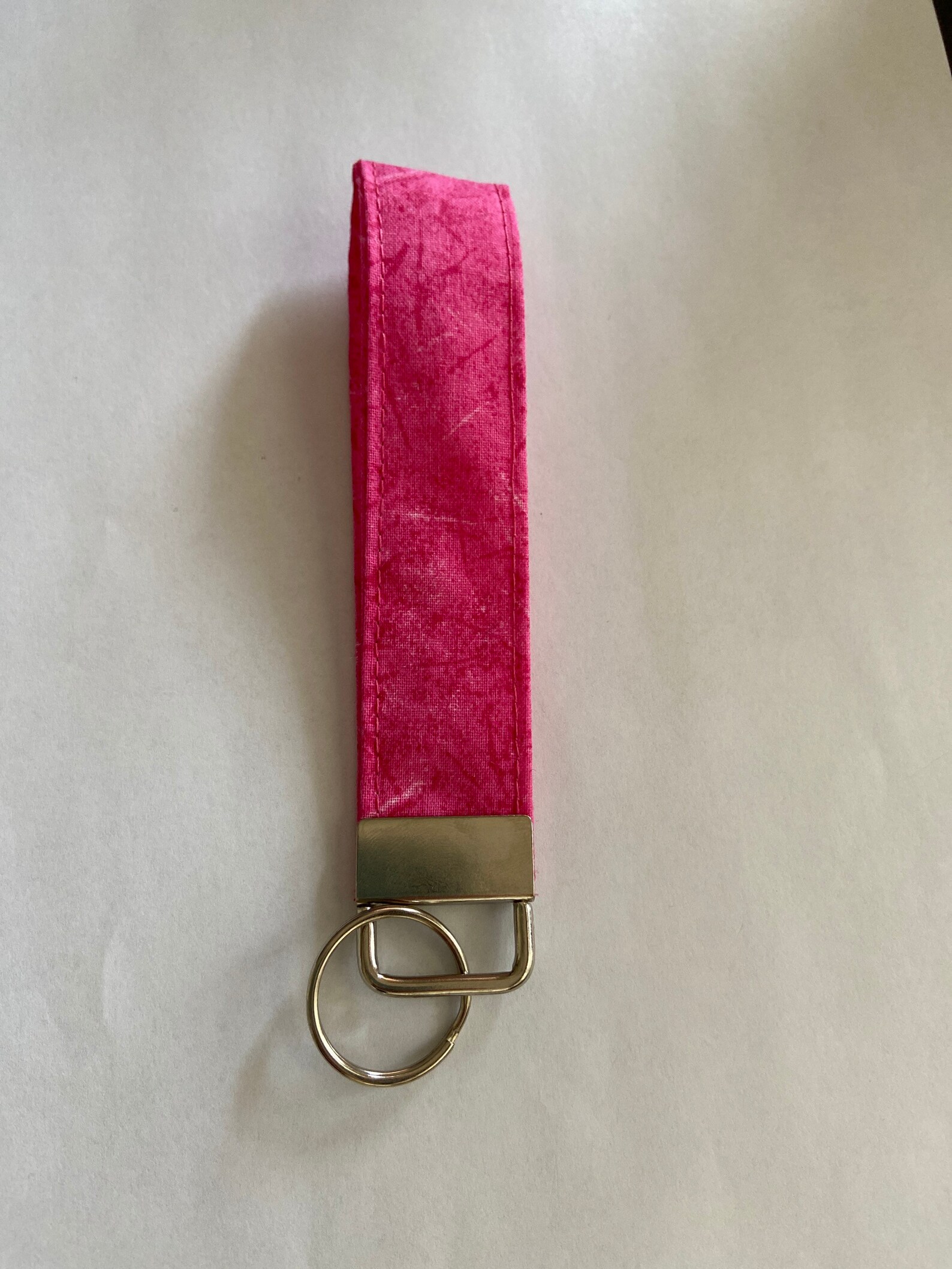 Hot Pink Key Chain Wristlet Etsy UK